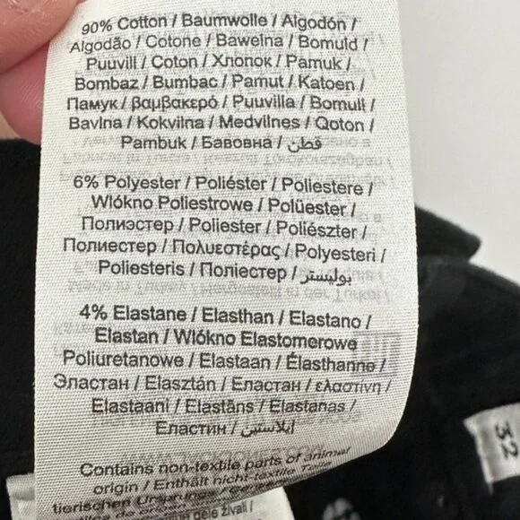 Jack & Jones Stretch Slim Glenn Fit Black Denim Jeans Mens Size 28 x 32 Pant NEW - Picture 14 of 15